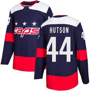 Men's Cole Hutson Washington Capitals ＃44 Authentic Navy Blue 2018 Stadium Series Jersey