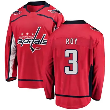 Men's Matt Roy Washington Capitals ＃3 Breakaway Red Home Jersey