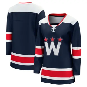 Women's Blank Washington Capitals Breakaway Navy ＃ 2020/21 Alternate Premier Jersey
