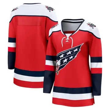 Women's Blank Washington Capitals Breakaway Red ＃ Alternate 2025 Jersey