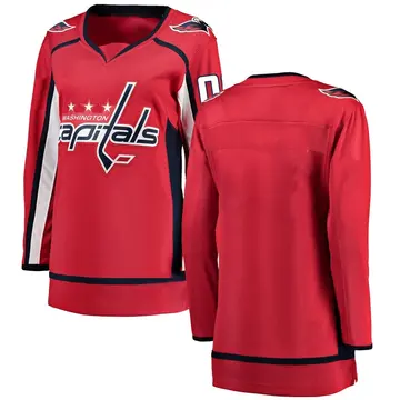 Women's Blank Washington Capitals Breakaway Red ＃ Home Jersey