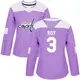 Women's Matt Roy Washington Capitals ＃3 Authentic Purple Fights Cancer Practice Jersey