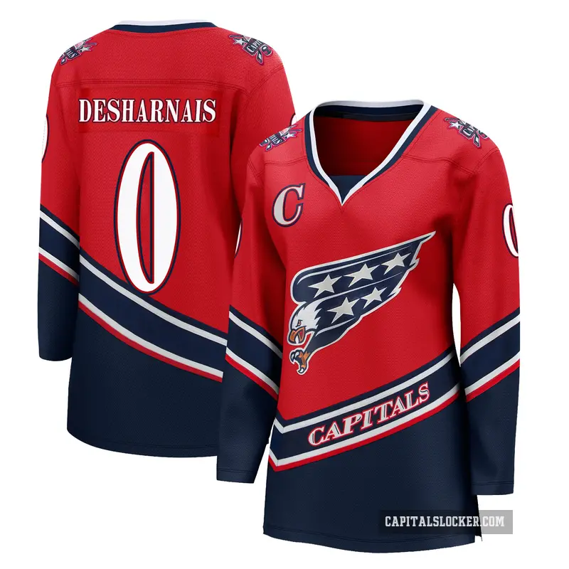 Women's Vincent Desharnais Washington Capitals ＃0 Breakaway Red 2020/21 Special Edition Jersey