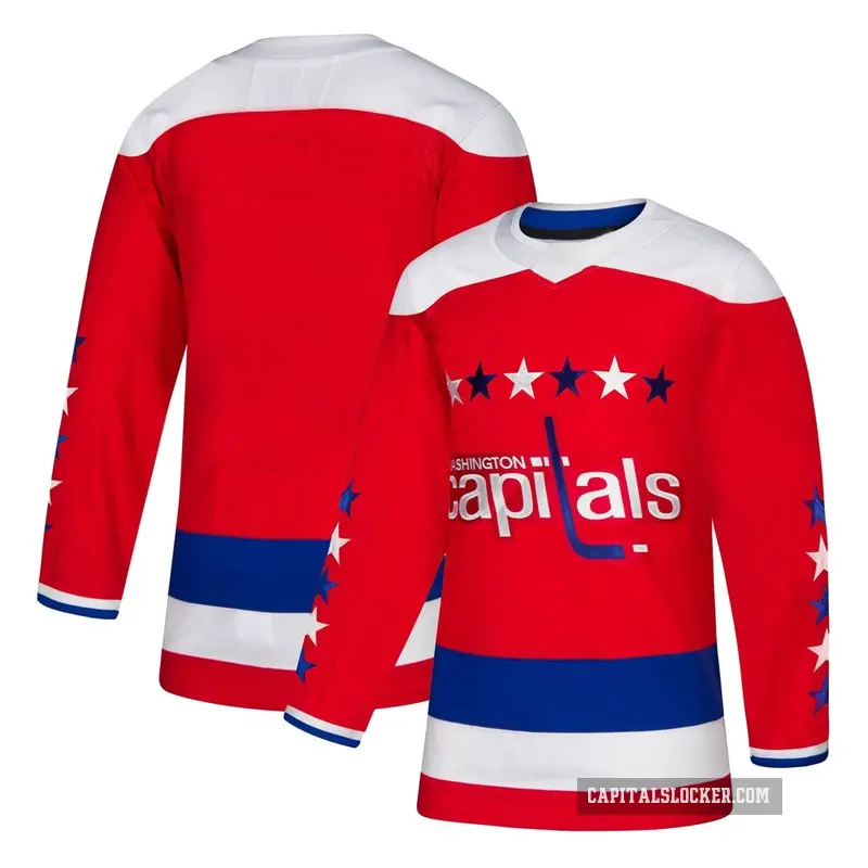 Youth Blank Washington Capitals Authentic Red ＃ Alternate Jersey