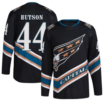 Youth Cole Hutson Washington Capitals ＃44 Authentic Black Reverse Retro 2.0 Jersey