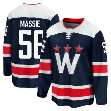 Youth Jake Massie Washington Capitals ＃56 Breakaway Navy 2020/21 Alternate Premier Jersey